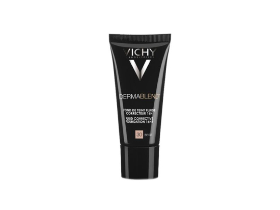 Vichy Dermablend Fond de teint fluide Correcteur 16h Teinte 30 Beige - 30ml