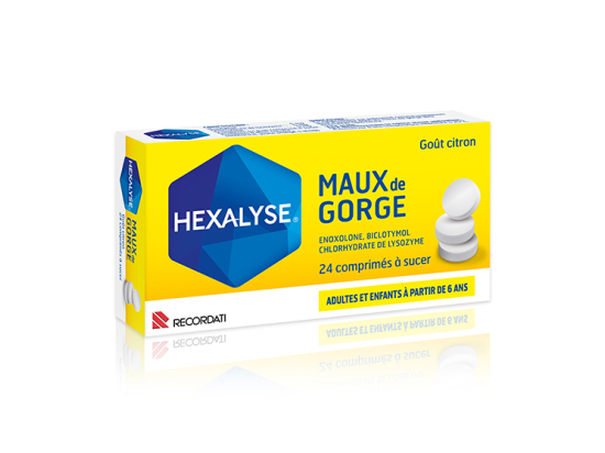 Hexalyse Maux de gorge - 24 comprimés à sucer