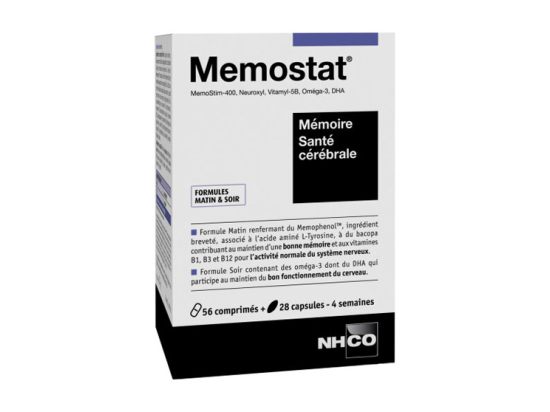 Nhco Memostat Santé cérébrale Mémoire - 56 comprimés