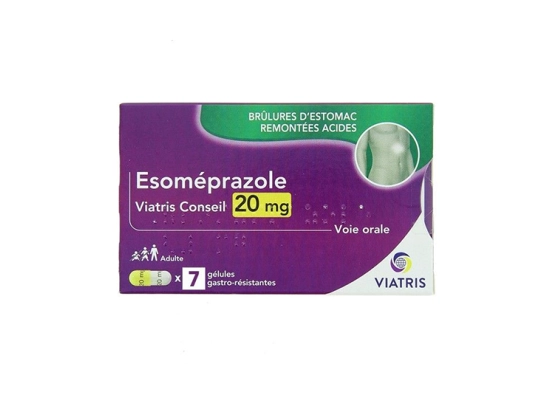 Esomeprazole 20mg  -7  gélules