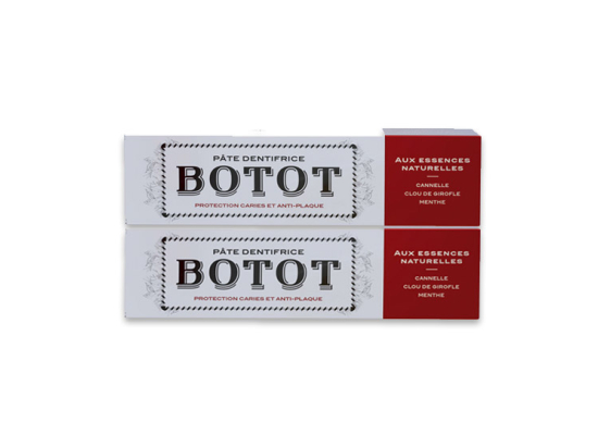 Botot Dentifrice Cannelle Clou de Girofle Menthe - 2x75ml