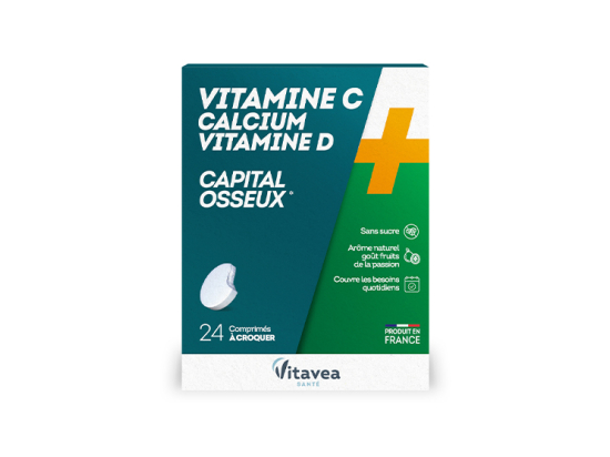 Vitamine C, Calcium, Vitamine D - 24 comprimés