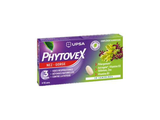 UPSA Phytovex Nez Gorge 3 actions - 20 comprimés