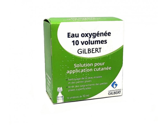 Eau Oxygénée 10 volumes - 10 unidoses de 10ml