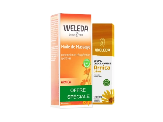 Arnica Huile de massage + Crème de préparation sportive - 100ml