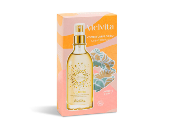 Coffret Huile sèche Or Bio + chouchou offert - 100ml