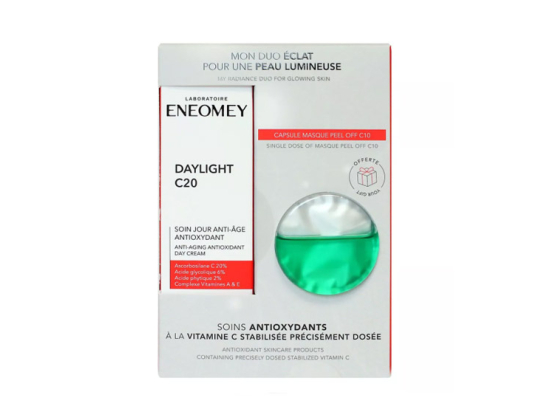 Coffret Daylight C20 Soin Jour Anti-âge Antioxydant + Capsule Masque Peel Off C10 OFFERTE - 30ml