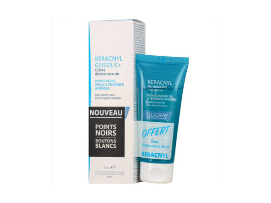 Keracnyl Crème Désincrustante + Gel Moussant OFFERT - 30ml + 40ml