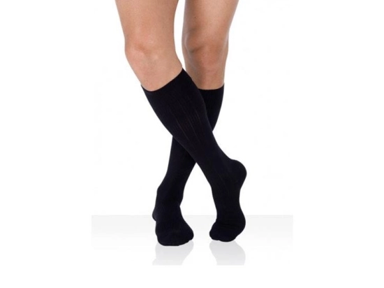 Legger 25 Classic Chaussettes de compression pieds fermés Classe 3 Noir - Taille 3 long