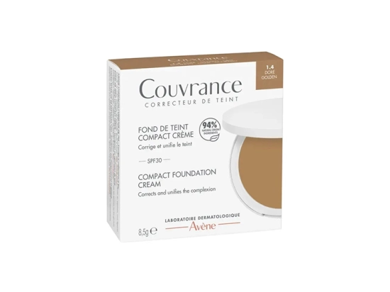 COUVRANCE Fond de Teint Compact Crème 1.4 Doré - 8,5g