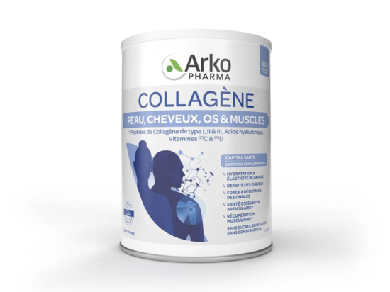 Collagène en poudre Peau, Cheveux, Os et Muscles - 260g