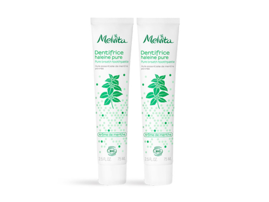 Melvita Dentifrice Haleine pure BIO - 2x75ml