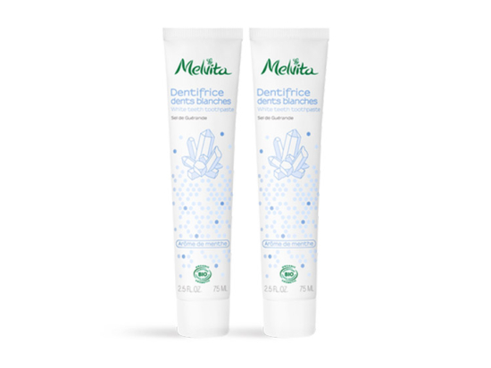 Melvita Dentifrice Dents blanches BIO - 2x75ml