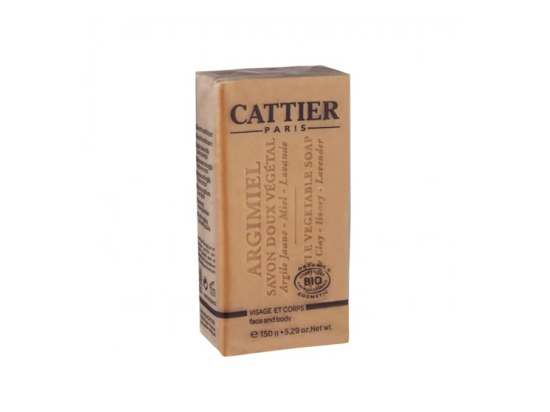 Cattier Savon doux végétal Argimiel - 150g