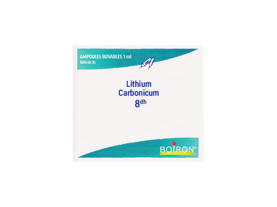 Boiron Lithium Carbonicum 8DH Ampoules buvables - 30 ampoules