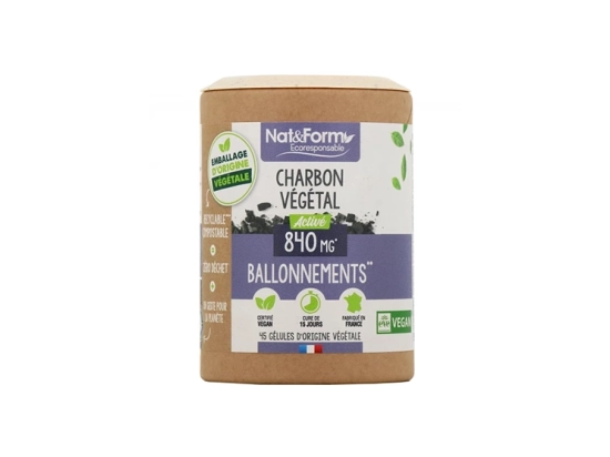 Ecoresponsable Charbon Végetal Activé - 45 gélules