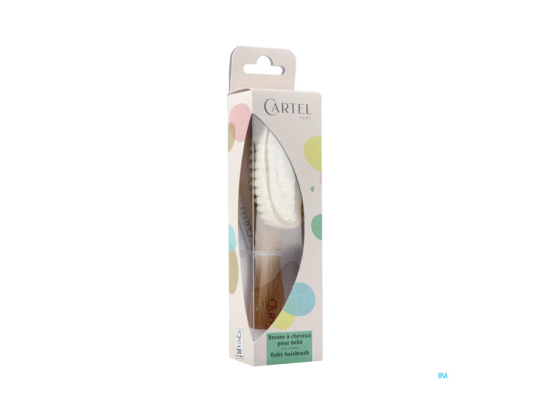 Brosse à cheveux bébé en bois naturel