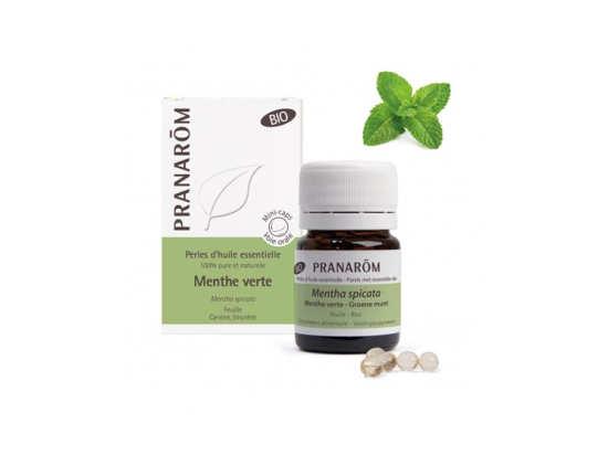 Pranarom Perles d'huile essentielle de menthe poivrée BIO - 60 perles