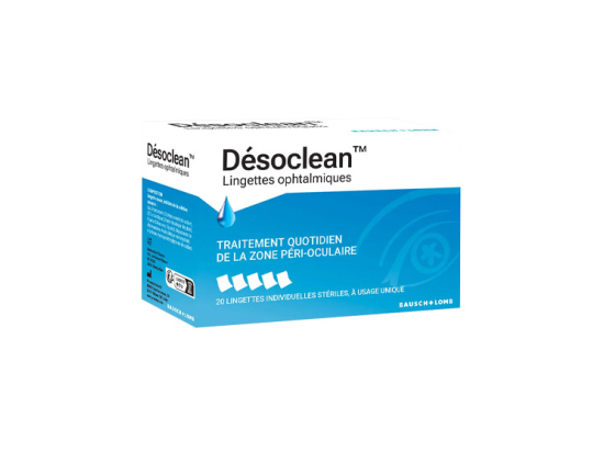 Desoclean Lingettes ophtalmiques - 20 lingettes