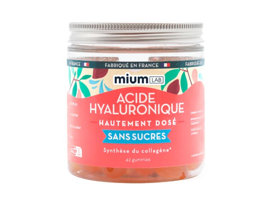 Mium Lab Acide hyaluronique sans sucres - 42 gummies