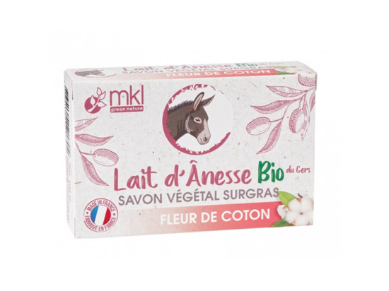 MKL Savon Lait d'ânesse BIO Fleur de Coton - 100g