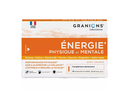 Energie Physique et Mentale - 30 ampoules