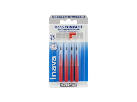 Inava Mono Compact Brossettes interdentaires 1,5mm - 4 brossettes