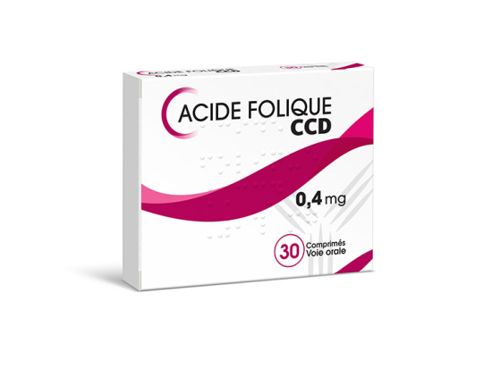 Acide folique CCD 0,4 mg - 30 comprimés