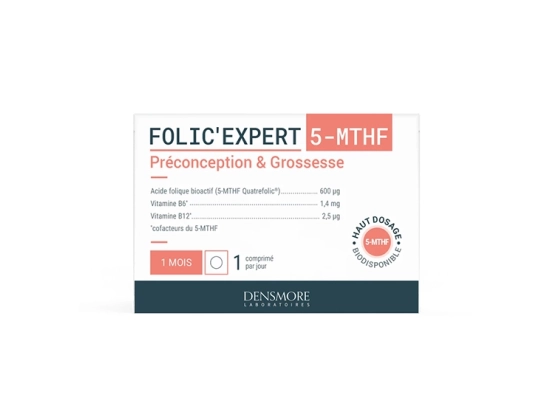 Folic'Expert 5-MTHF Préconception & Grossesse - 30 comprimés