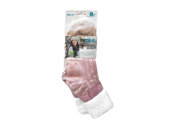 Aloe Cabin Chaussettes Hydratantes Rose Cocooning Pointure 35-41 - 1 Paire