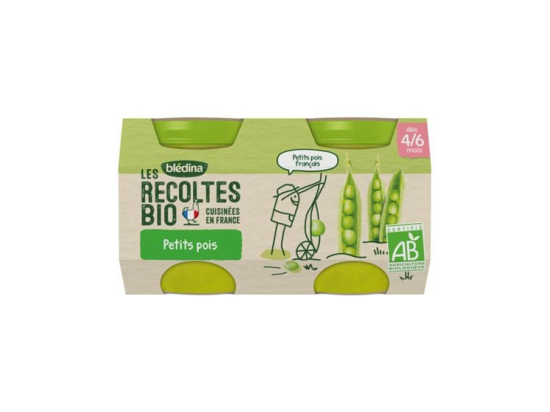 Blédina Les Récoltes BIO Petit Pot Petits Pois - 2x130g