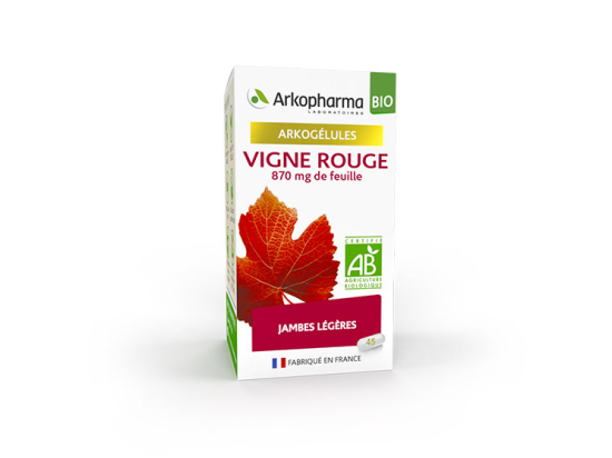 Arkopharma Arkogélules Vigne rouge BIO - 45 gélules