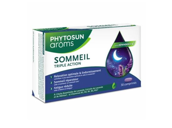 Phytosun Aroms Sommeil Triple action - 30 comprimés