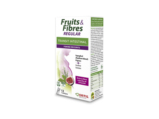 Ortis Fruits&fibres Regular Transit Intestinal Femme enceinte - 12 sticks