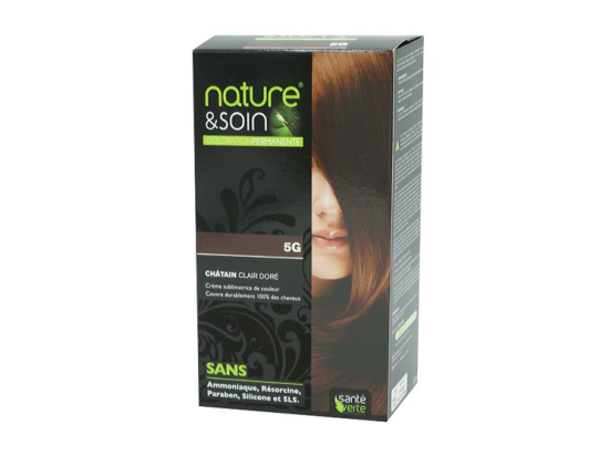 Santé Verte nature & soin coloration permanente - Châtain clair doré 5G