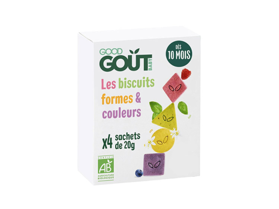 Biscuits formes et couleurs - 4x20g