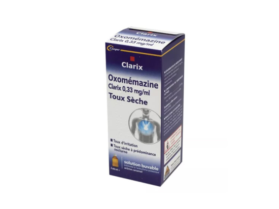 Oxomémazine Clarix 0,33mg/ml Sirop pour la toux - 150ml