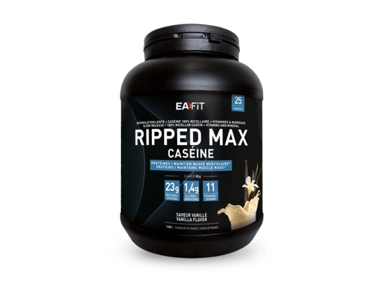 Ripped max caseine saveur vanille - 750g