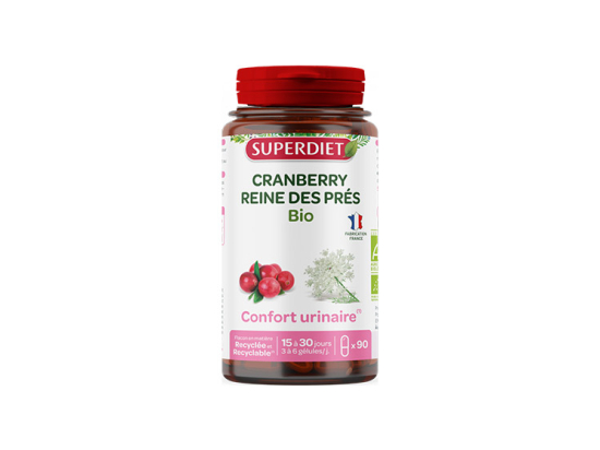 Superdiet Cranberry Reine des Près BIO - 90 gélules