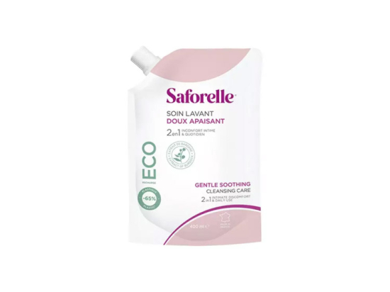 Saforelle Soin lavant doux éco recharge - 400ml