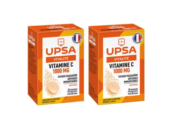 Vitamine C 1000mg - 2x20 comprimés effervescents