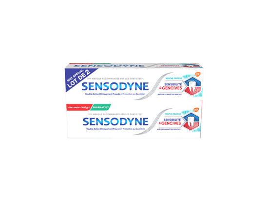 Sensodyne Sensibilité & Gencives Menthe fraîche - 2x75ml