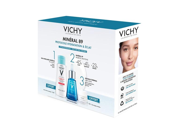 Vichy Coffret Minéral 89 Routine Hydratation De La Peau 3 Produits