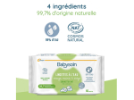 Babysoin Lingettes à l'eau BIO - 4 x 60 lingettes