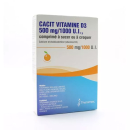 Cacit Vitamine D3 500 mg/1000 U.l. - 30 comprimés