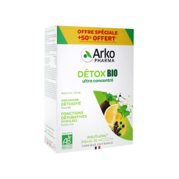 Arkopharma Arkofluides Détox BIO - 20 ampoules + 10 ampoules OFFERTES