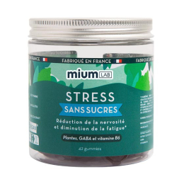 Mium Lab Stress Gummies sans sucre - 42 gummies