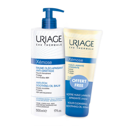 Uriage Baume Oléo-Apaisant Xémose 500ml + Huile Lavante 200ml offerte