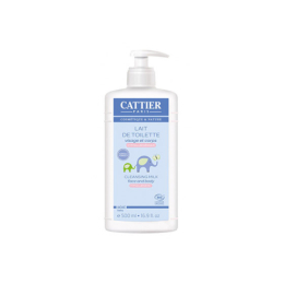 Cattier lait de toilette visage et corps bio - 500ml