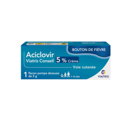 Aciclovir 5% - 1 flacon pompe de 2 g